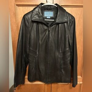 Nine West Black Leather Jacket for women